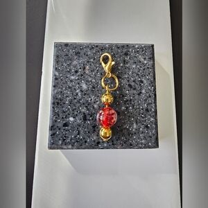 Bohemian Trinkets Red Glow Jounal Charm